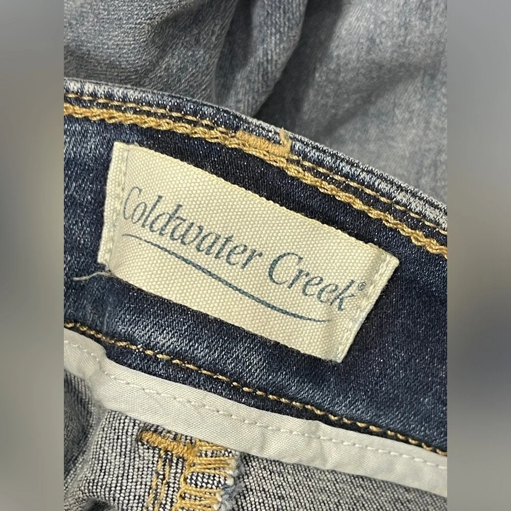 Coldwater Creek Hidden Stretch-Waist Wide Leg Jeans Size 20W Ocean Mist Wash